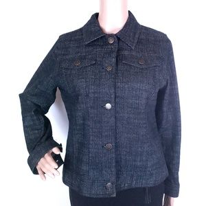 Relativity Women Jean Jacket Button Pockets Size PM